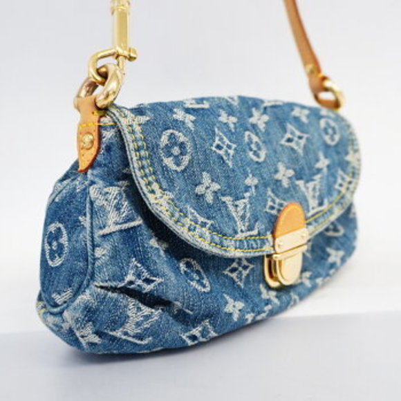 Louis Vuitton Monogram Denim Mini Pleaty Handbag - Picture 2 of 11